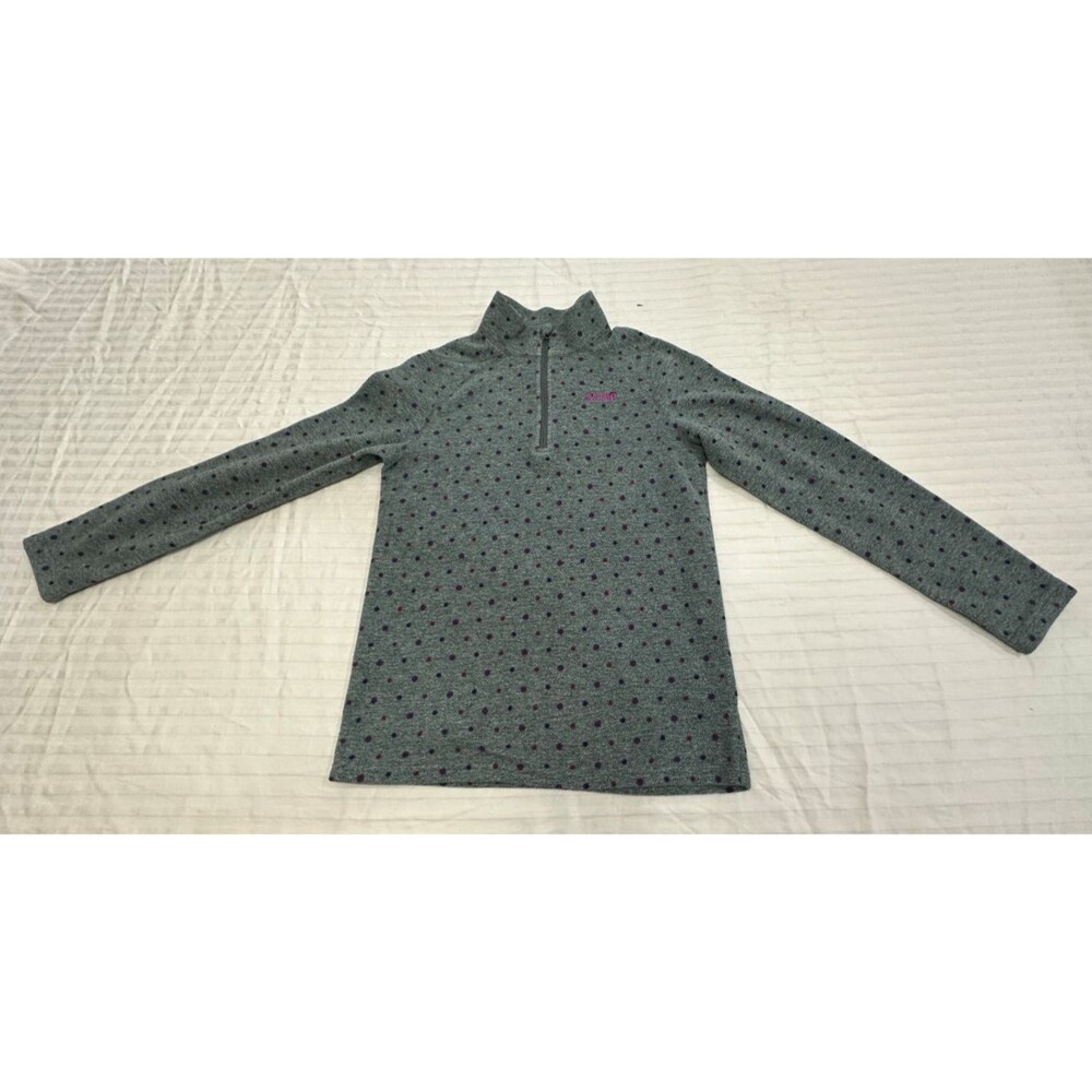 ORAGE GIRLS FLEECE PULLOVER ZIP SIZE L 12